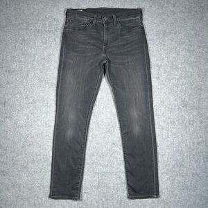 Levis Premium 511 Denim Jeans Men's Size 33x32(32x30) Black Big E Tapered